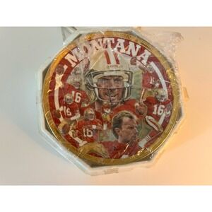 N.F.L., Football , Joe Montana , Hamilton Collector Plate ,40,000 Yards ,Vintage